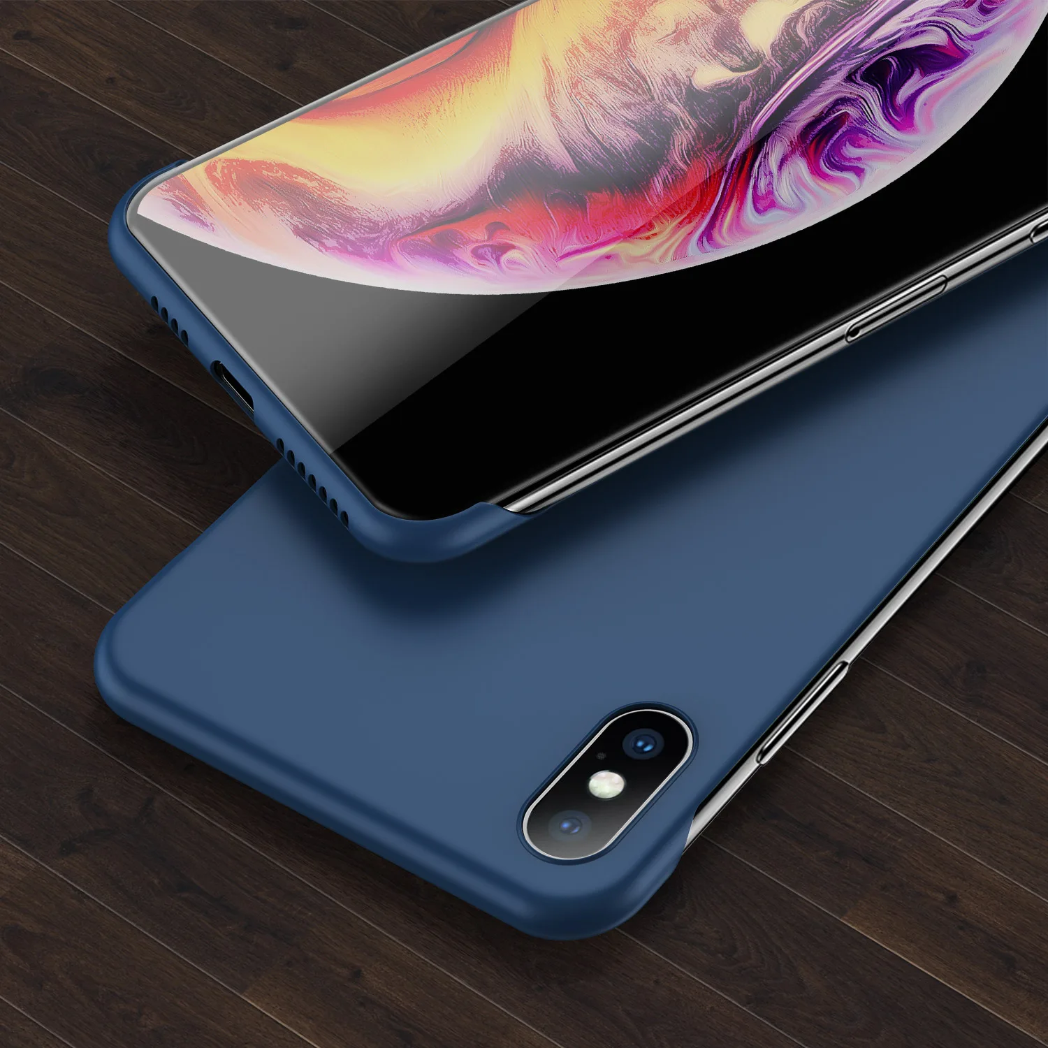 navy Lovebay чехол для телефона для iPhone 6, 6s, 7, 8 Plus, X, XR, XS Max, 11Pro, Max, яркие цвета, безрамный Жесткий ПК для iPhone 11, чехол-накладка - Цвет: navy