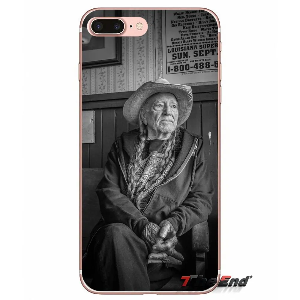 For Samsung Galaxy S3 S4 S5 MINI S6 S7 edge S8 Plus Note 2 3 4 5 Grand Core Prime Willie Nelson American country music Case | Мобильные