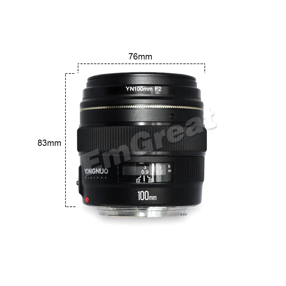YONGNUO 100 мм F2.0 Средний телеобъектив AF/MF авто ручной фокус Lente yn100мм для Nikon DSLR камер
