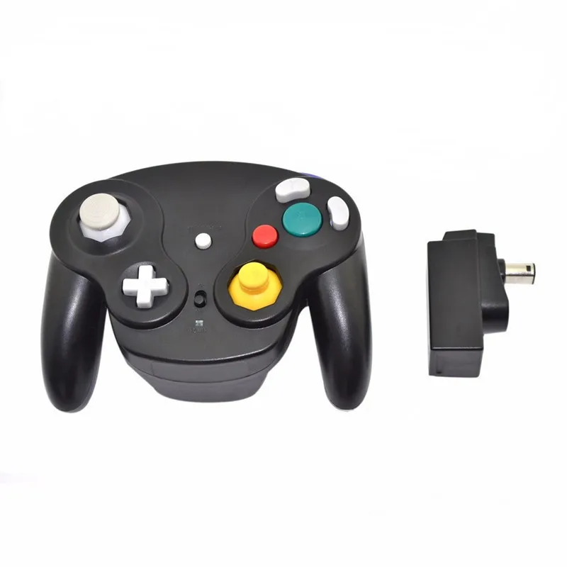 Черный 2,4 ГГц контроллер беспроводной геймпад джойстик для nintendo для NGC для wii, для GameCube - Цвет: Черный