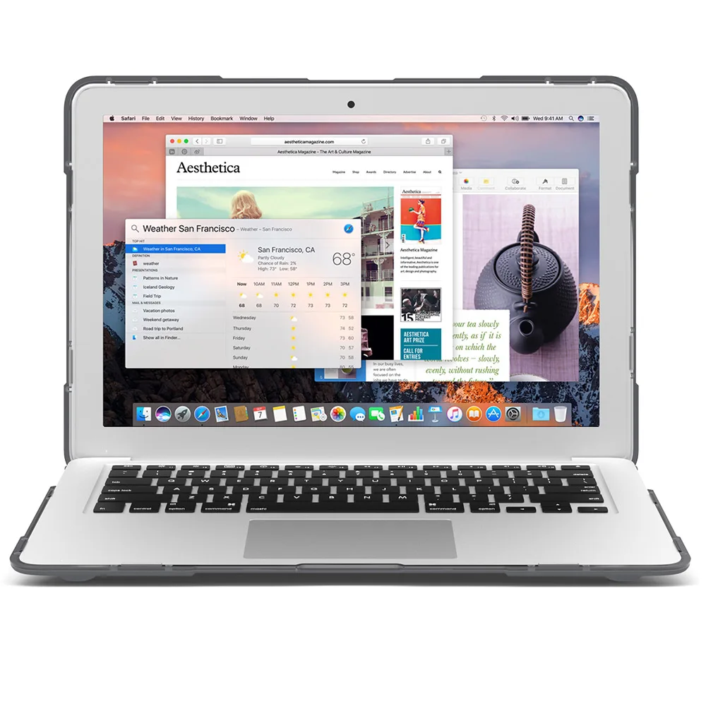 Новый противоударный Внешний чехол складная подставка для Macbook Air Pro Retina 11 12 13 15