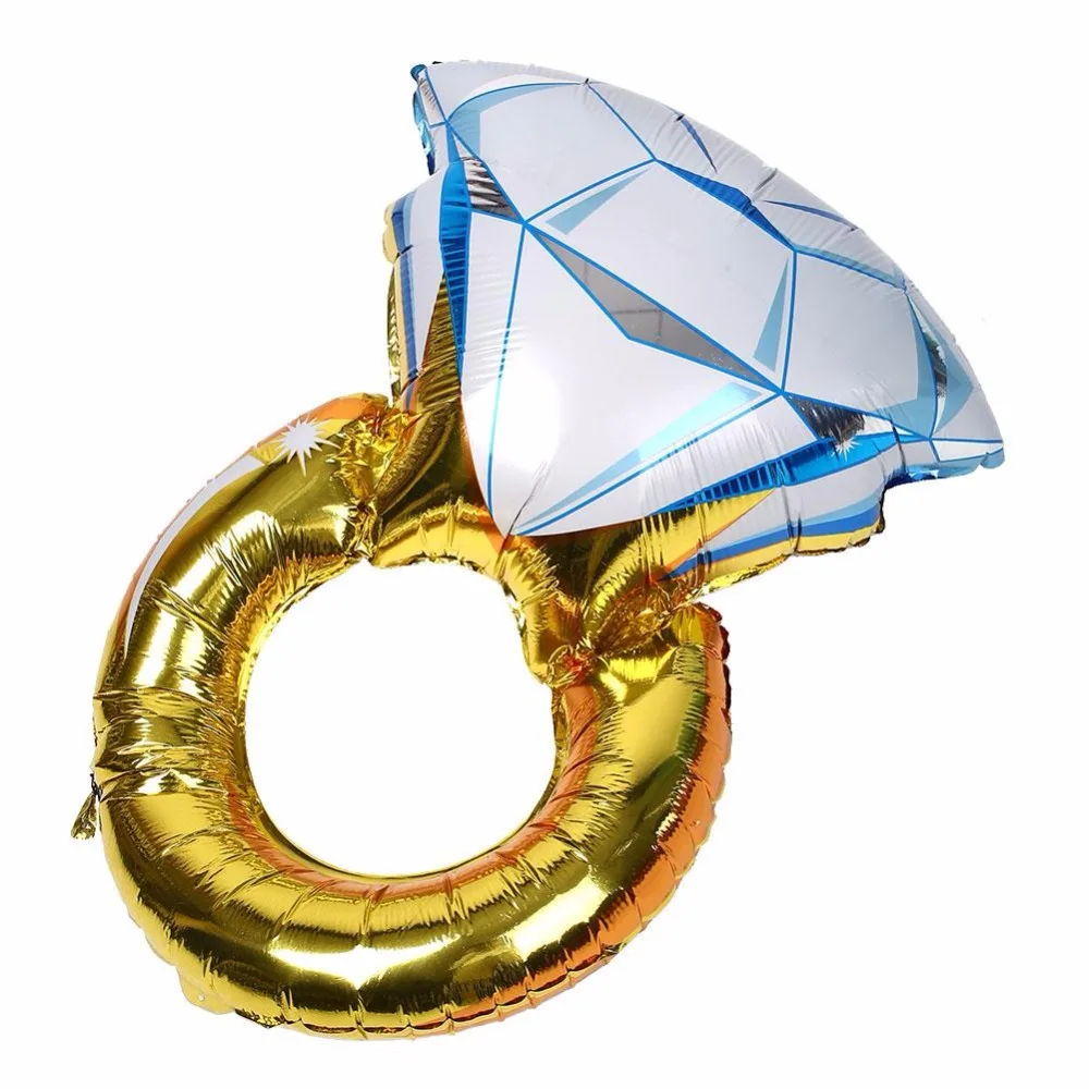 Креативное бриллиантовое кольцо большого размера свадебные украшения из фольги