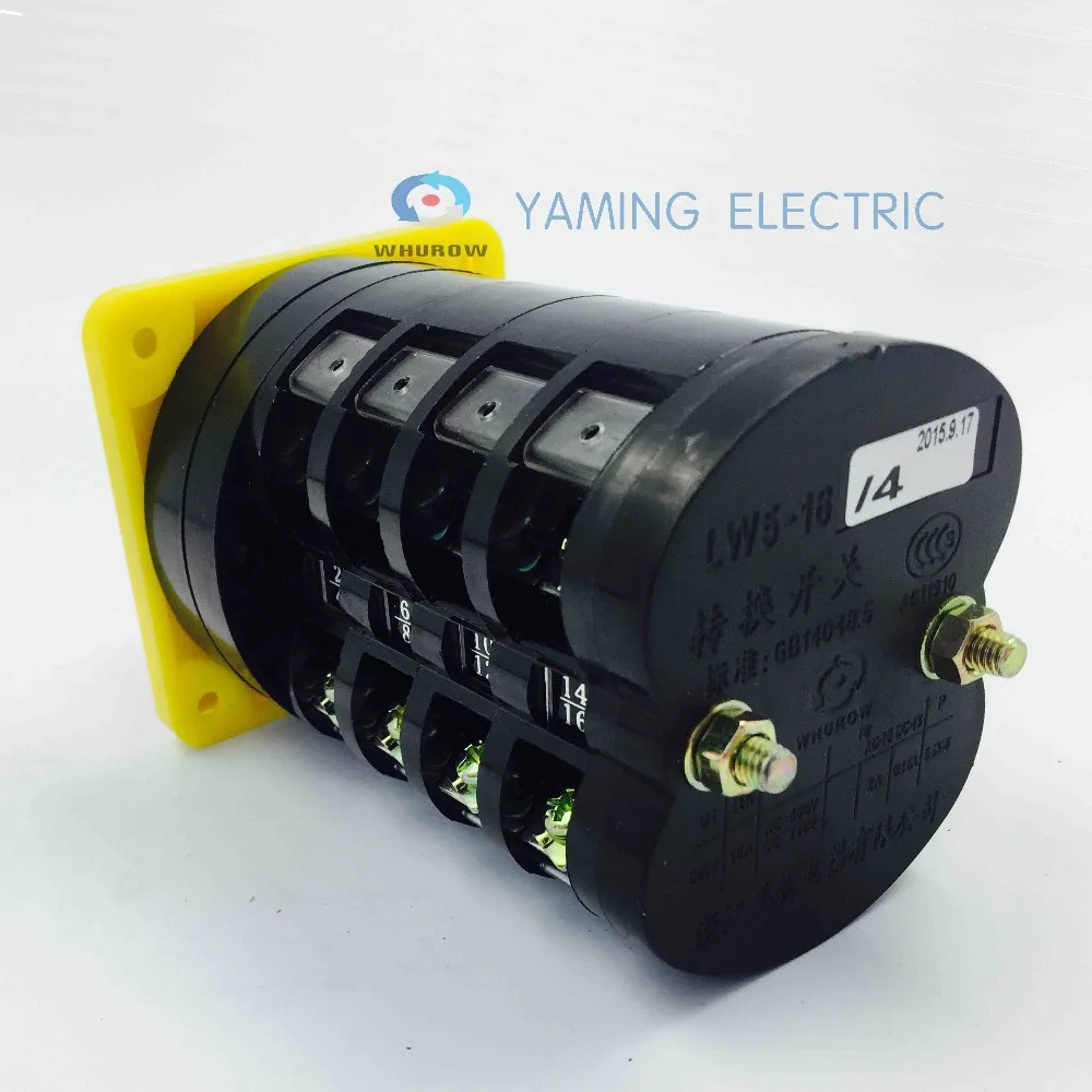 Высококачественный поворотный переключатель 3 позиции 550 в 16 А 4 полюсный с