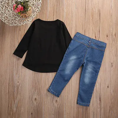 Коллекция 2017 года комплект из 2 предметов Детский костюм Модный одежды для