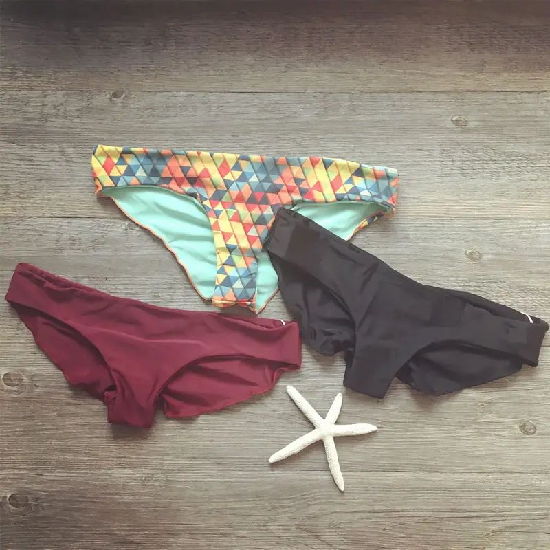 Бикини Для женщин 2018 нижней сплошной бразильский стринги бикини Танга Высокое