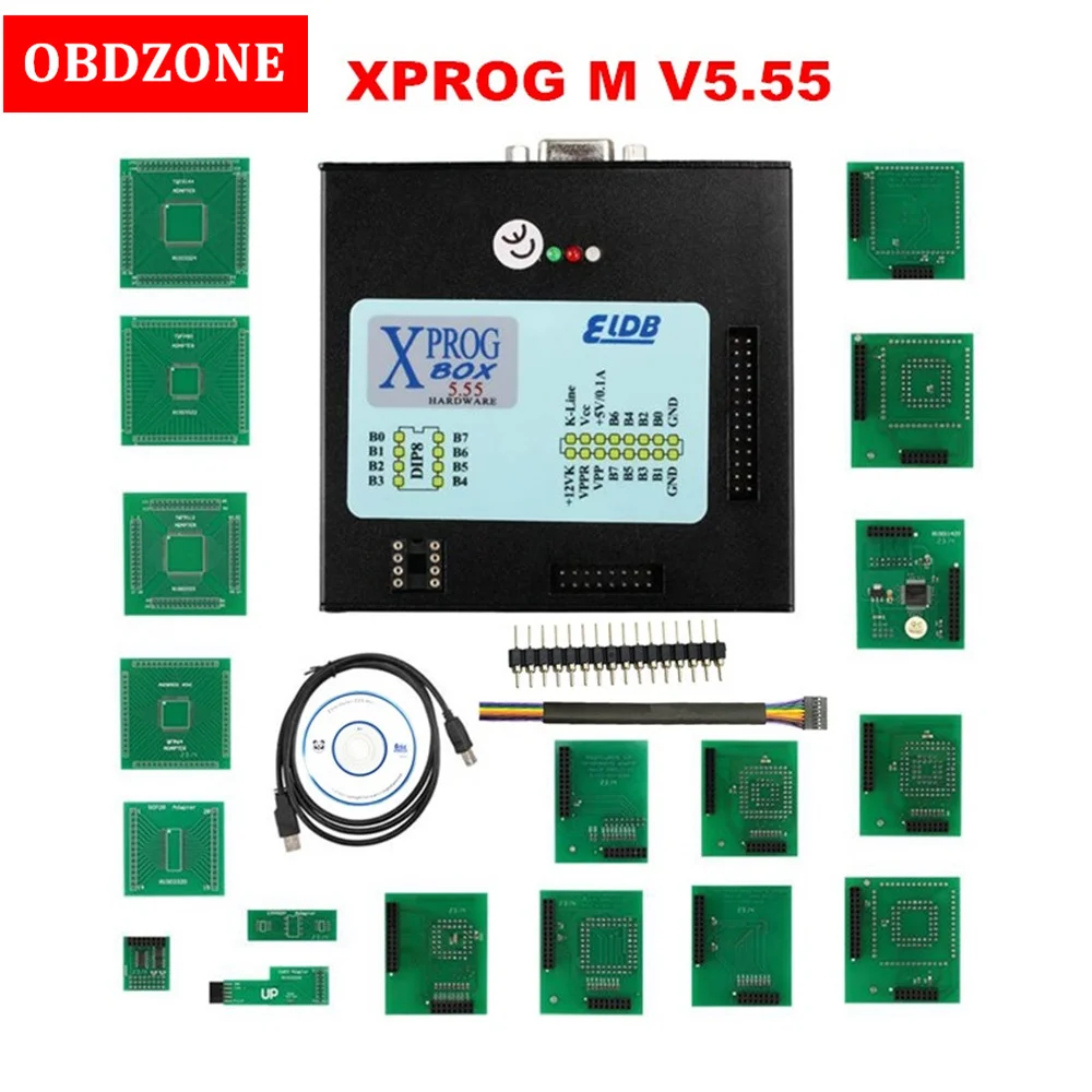 Новинка электронная сигарета V5.5.5 V5.55 ECU ПРОГРАММАТОР Xprog 5 55 металлическая коробка