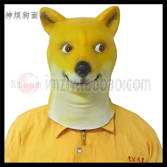 100% натуральная латексная маска на голову с изображением лошади собаки петуха