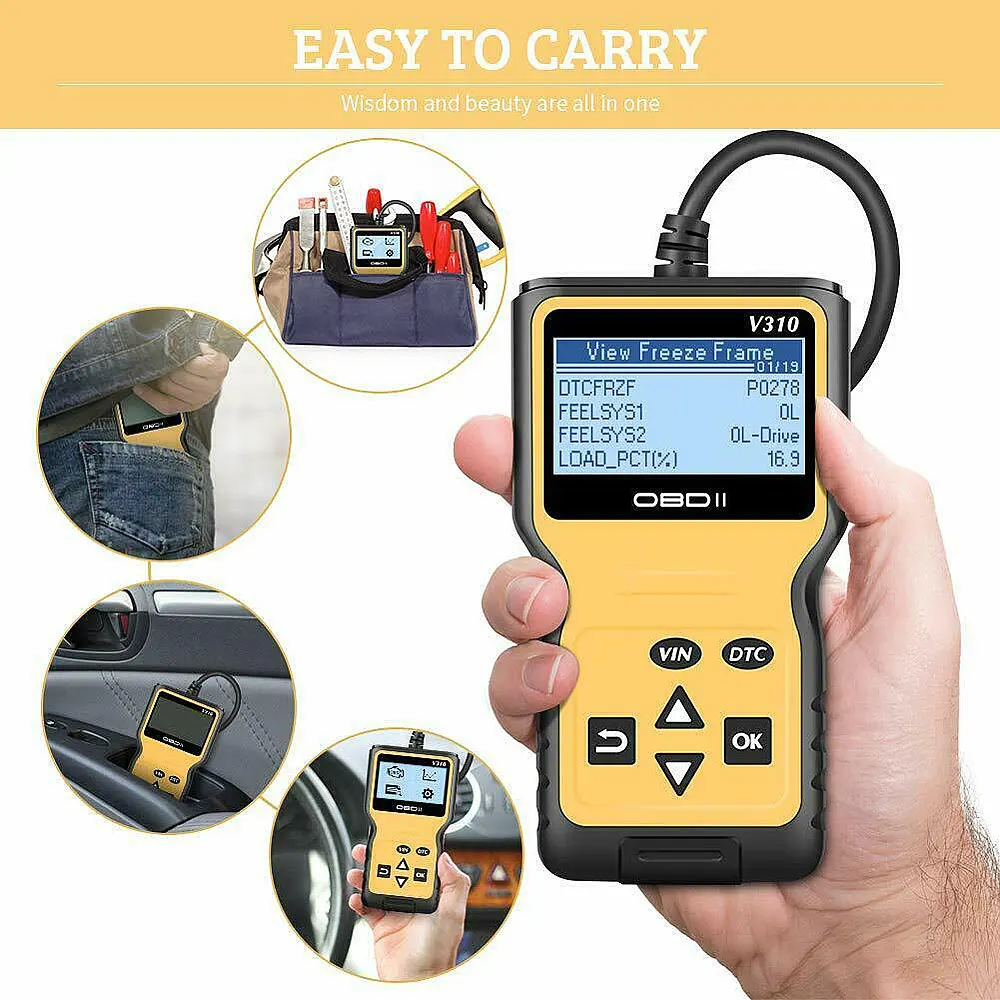 Адаптер Viecar для V310 OBD2 Автомобильный сканер Автомобильная диагностика obd-ii