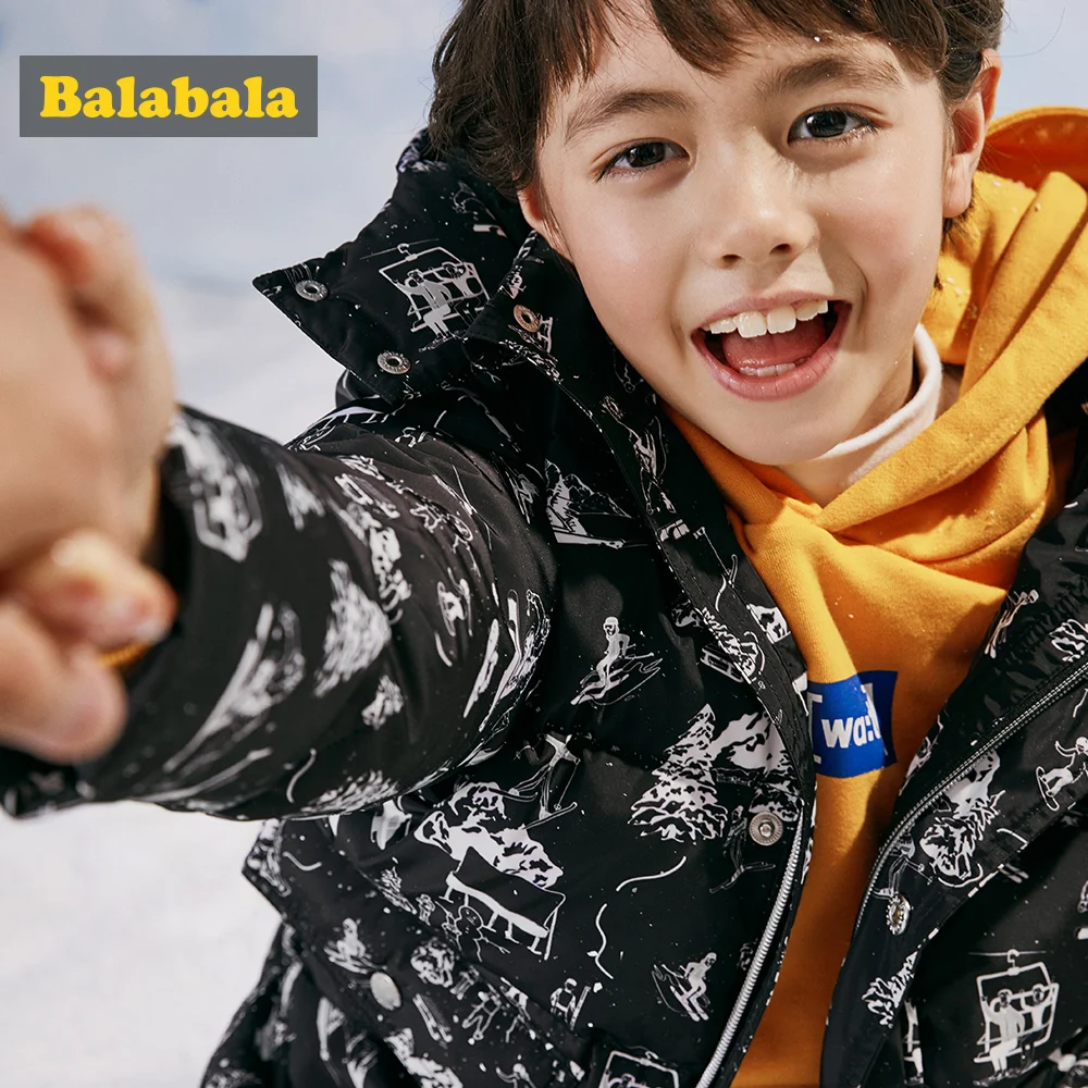 Новинка модная детская зимняя куртка Balabala зимнее пальто для мальчиков Детские
