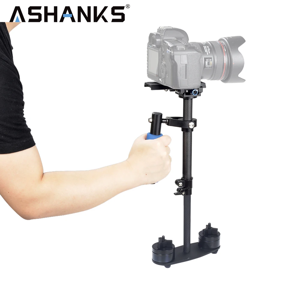 ASHANKS мини углеродное волокно Steadycam Ручной Стабилизатор для фотографии камера Студия видео DV DSLR Nikon Canon sony S40C