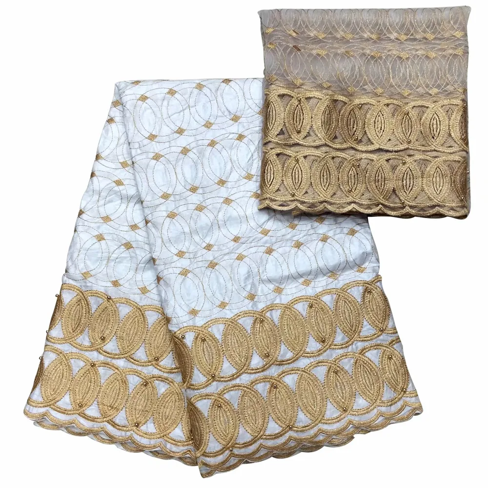2018 Factory Bazin Riche Fabric Embroidered African Getzner For Men Or Women Cloth 5+2Yards JA28-2 | Дом и сад