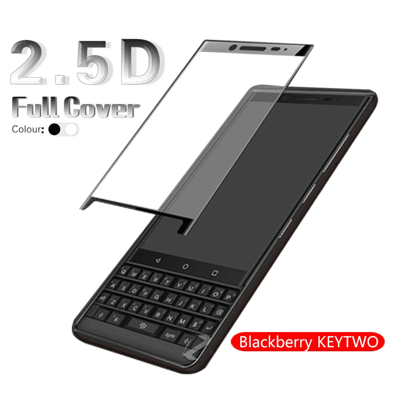 2.5D Arc полное покрытие закаленное стекло пленка для Blackberry KEYTWO защита экрана