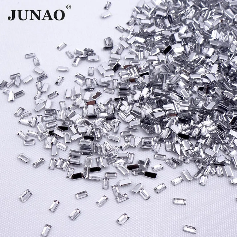 JUNAO 1 5*3 мм 5000 шт прозрачные Кристальные Стразы 3D акриловые камни аппликация