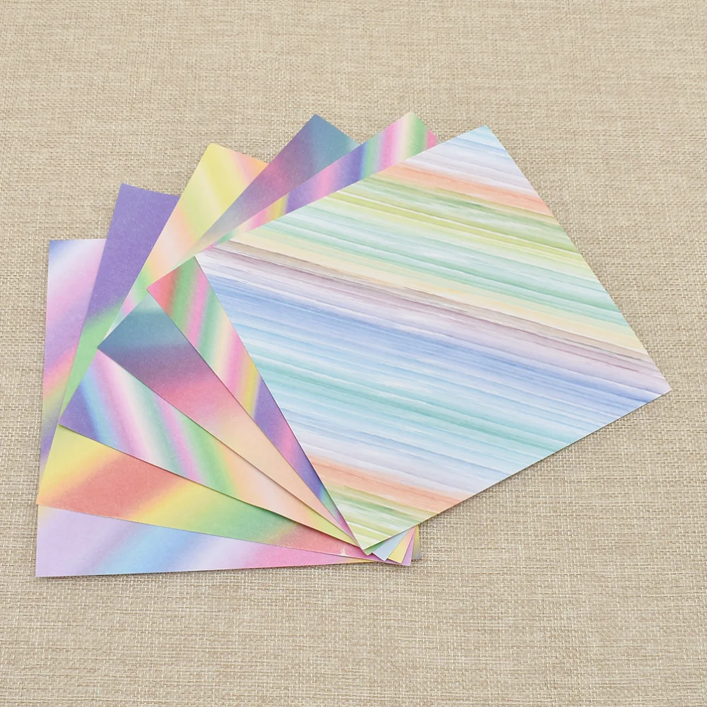 48pcs 15*15cm Gradient Rainbow Colorful Origami Paper For DIY Handmade Craft Gift Box Home Decor Scrapbook | Дом и сад