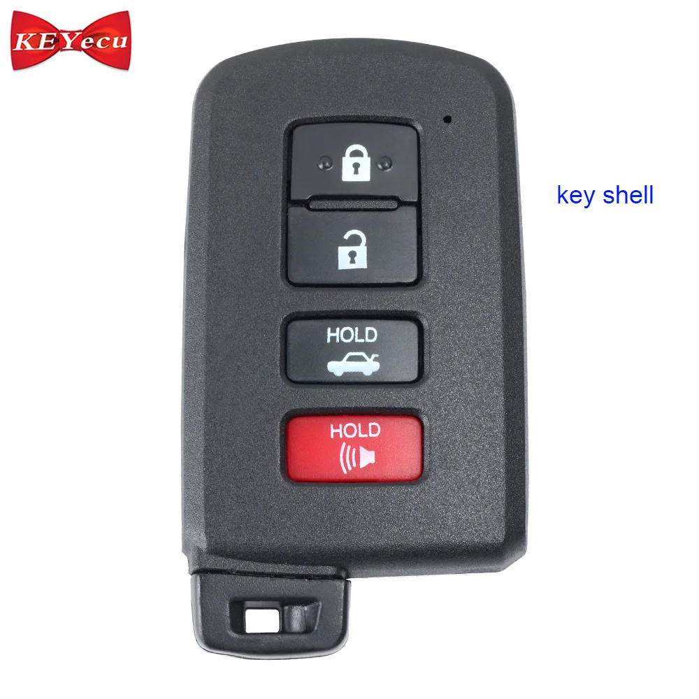 KEYECU для Toyota Avalon Camry Corolla 2014 2015 2016 2017 дистанционного ключа оболочки чехол Корпус Fob