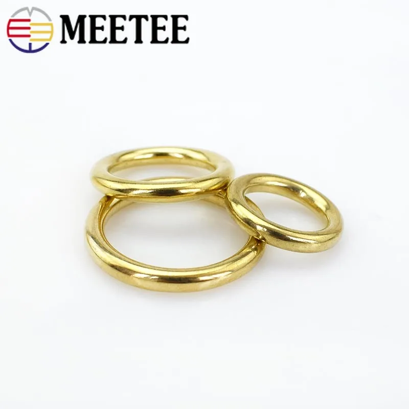 4 шт цельные латунные уплотнительные кольца ошейник для собак тесьма