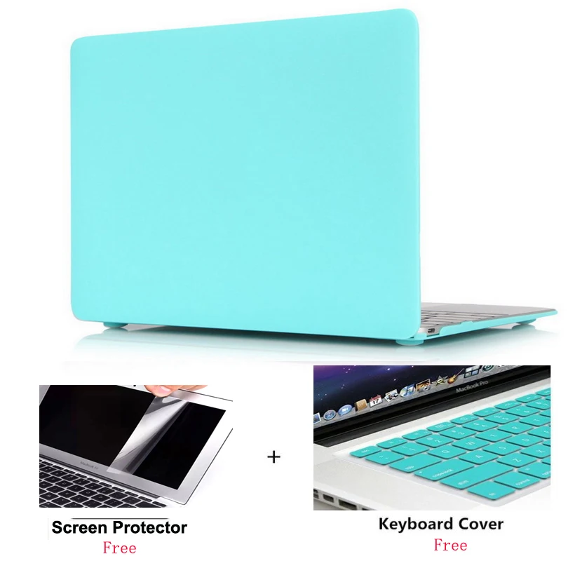 Прозрачный жесткий чехол для ноутбука + клавиатуры пленка экрана только Apple MacBook