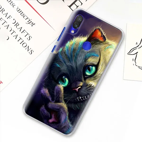 Алиса в стране чудес Чеширский Кот Чехол для телефона для Xiao mi Red mi 7 5 6 Pro Note 7 Pro 5 5A 6 mi A1 A2 8 Lite 9 чехол Coque - Цвет: 09