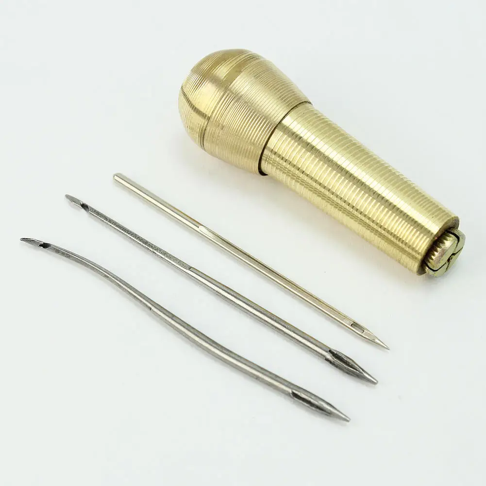 Золотой тканевый тент для обуви швейный ручной БРОШЮРОВЩИК набор игл