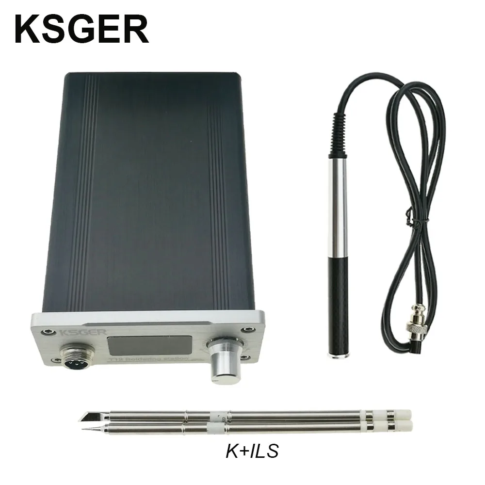 SET 4 KSGER V2.1S STM32 OLED T12 контроллер температуры металлический чехол Крышка паяльник станция 9501 паяльная ручка с батареей - Цвет: SET 4