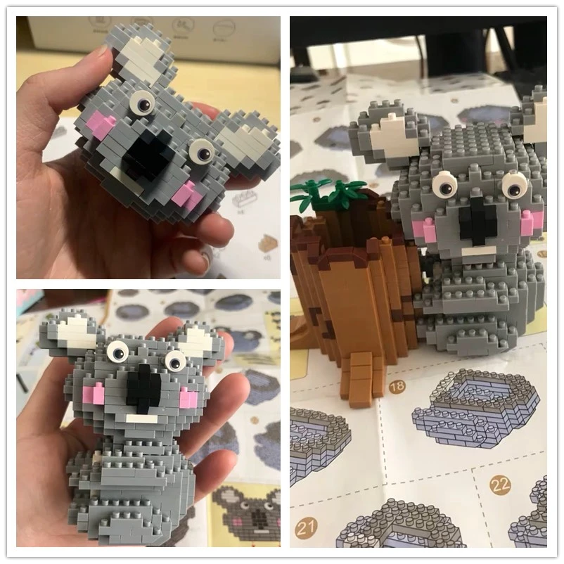LOZ алмазные строительные блоки Koala игрушка держатель для ручек игрушки I Block