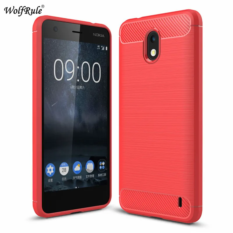 Чехол WolfRule для Nokia 2 противоударный мягкий чехол из ТПУ с кистью мобильный телефон