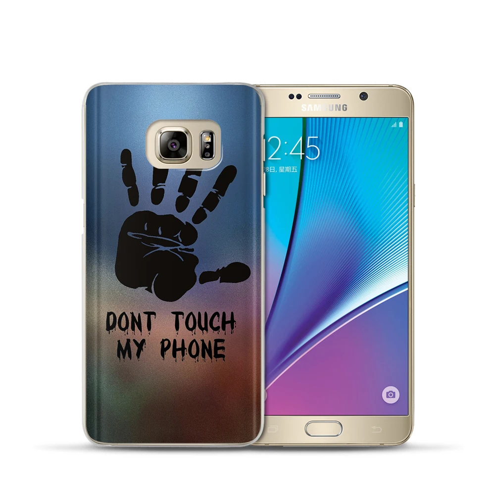 Забавный силиконовый чехол Don't touch my Phone для Samsung A8 Plus 2018 A3 A5 A7 2015 2016 2017|Бамперы| |