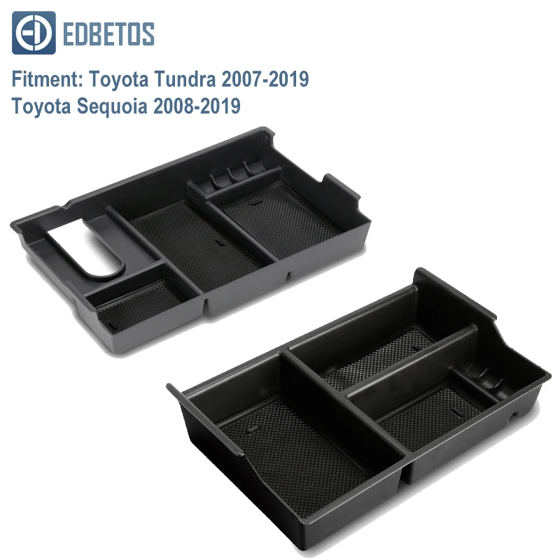 Подлокотник ящик для хранения для Toyota Tundra 07-19 для Toyota Sequoia 2008- центральная консоль поддон для перчаток держатель чехол автомобильный Органайзер