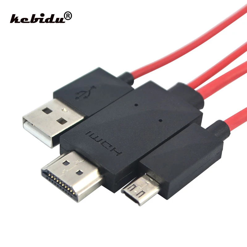 2 м 5Pin 11Pin Micro USB к HDMI совместимому кабелю HD 1080P Аудио адаптер HDTV для Sony HTC Moto Samsung LG