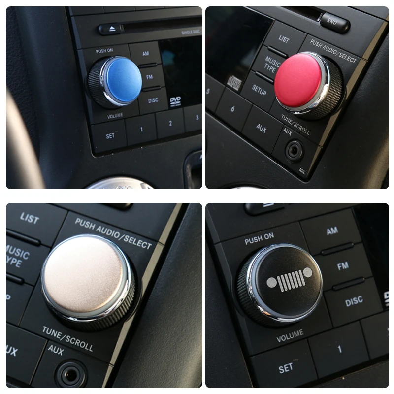 2 шт. синий черный красный золотой алюминиевый CD переключатель наклейка отделка