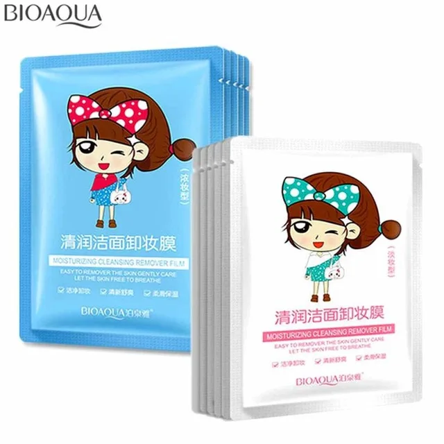 Популярная очистка и увлажнение пленка для снятия макияжа BIOAQUA маска ухода за