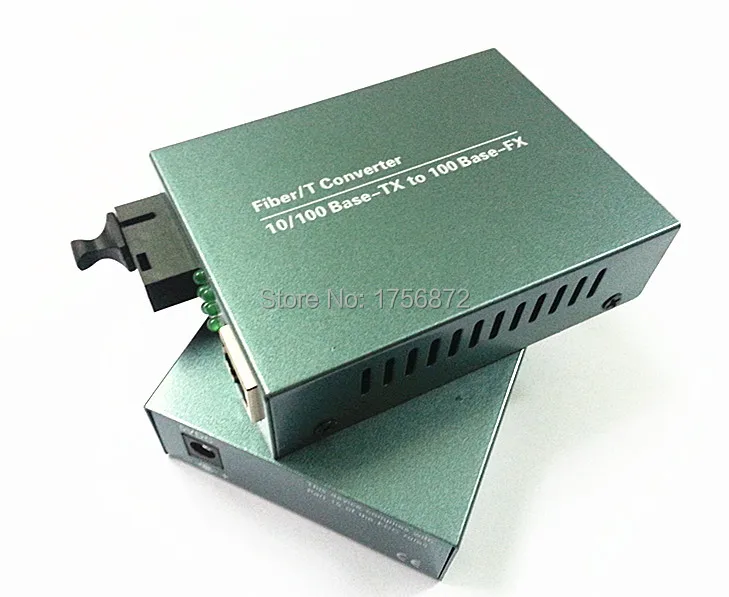 

10 / 100M Single-mode single megabytes fiber media converter optical transceiver RJ-45 1 SC 20KM