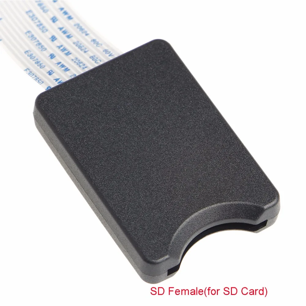 TF Micro SD штекер для SD женский SDHC SDXC Гибкий адаптер удлинитель для автомобиля gps tv 48 см/60 см