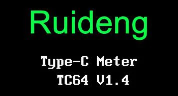 RD TC64 тип-c цветной ЖК-дисплей USB Вольтметр Амперметр Напряжение измеритель тока мультиметр батарея PD Зарядка банк питания USB Тестер