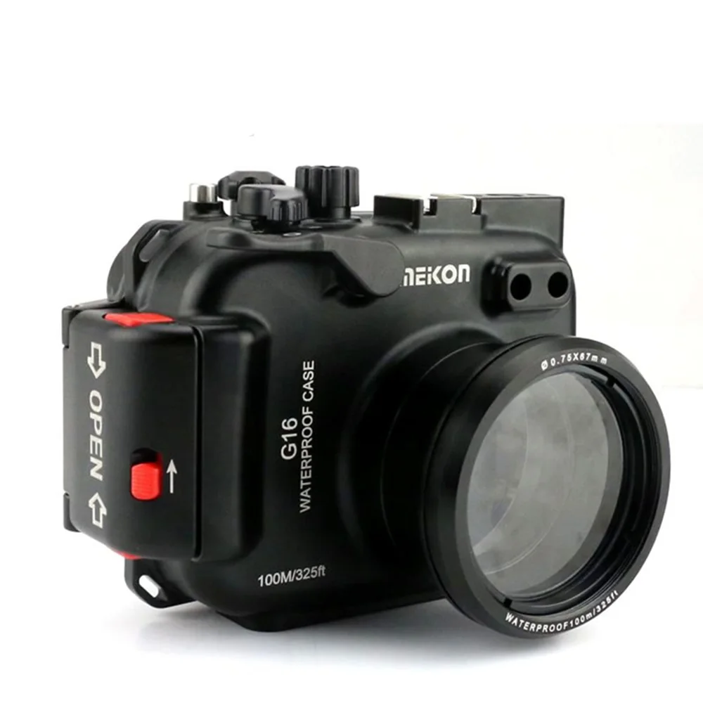 100 м/футов Подводная Водонепроницаемая камера алюминиевый корпус чехол для