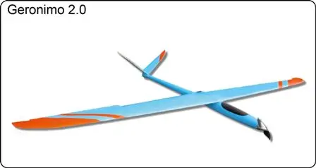 FlyFly Geronimo 2 0 m Электрический планер PNP и комплект стекловолокна радиоуправляемая