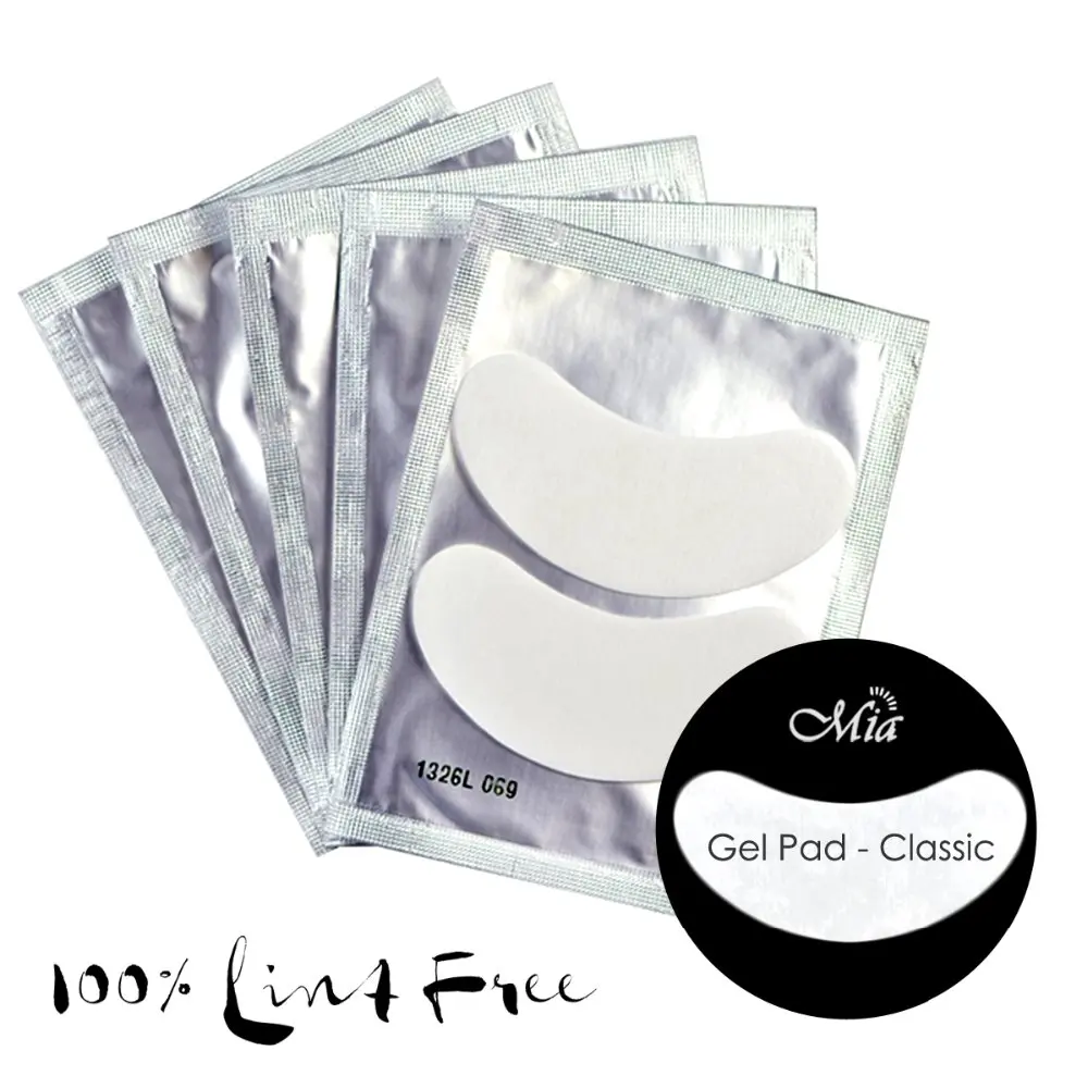 25 пар Миа классис Серебристая упаковка гелевая Накладка для глаз накладное