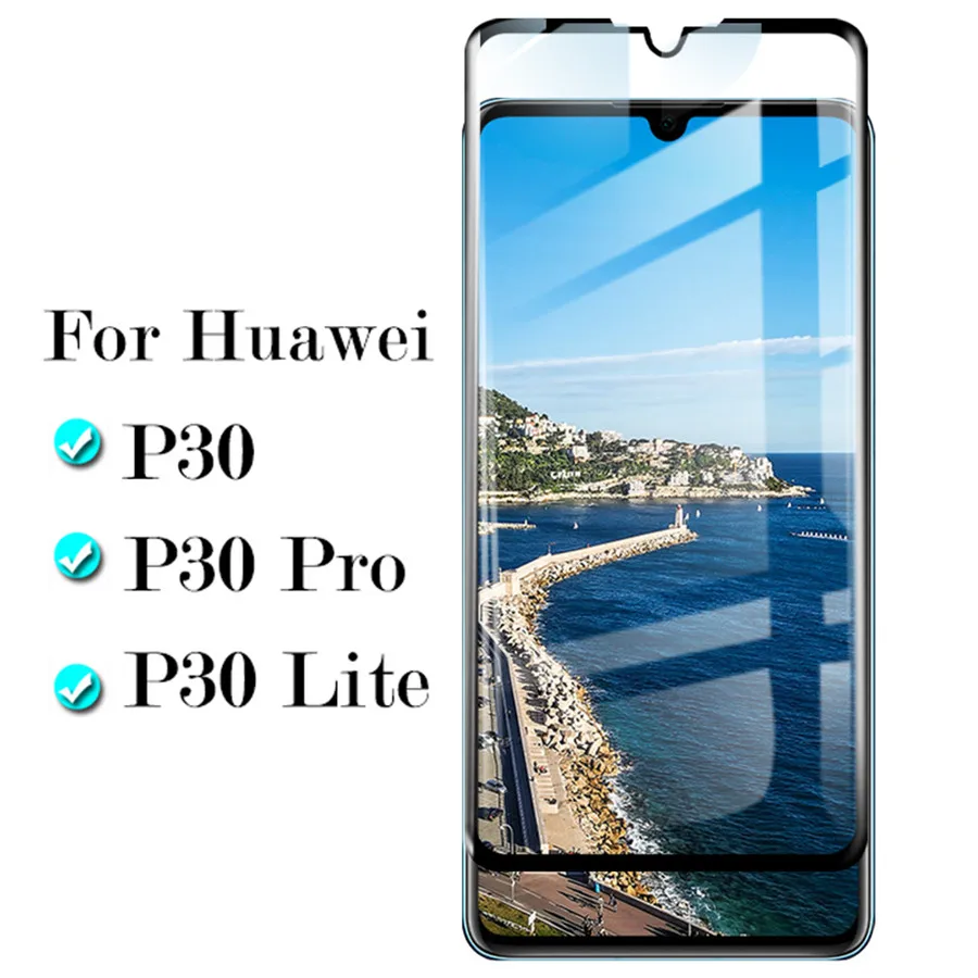 3D закаленное стекло для huawei p30 защита экрана huawey on hauwei p 30 lite light p30lite p30pro 30p pro