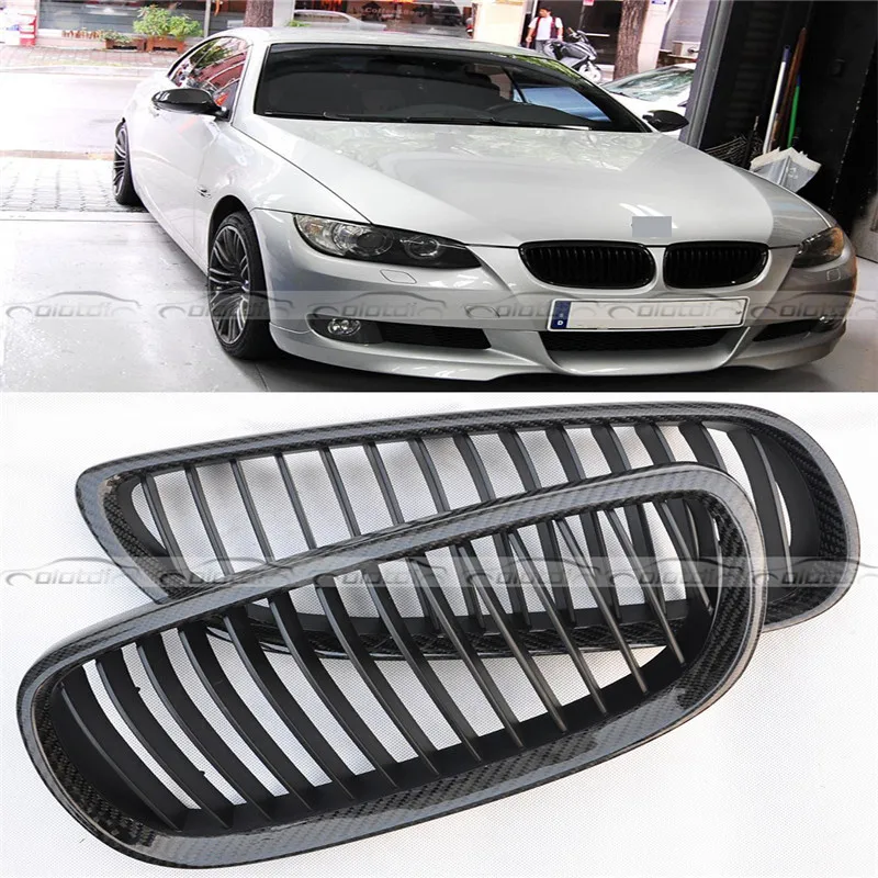 Olotdi для BMW 3 серии E92 E93 M3 2008 2013 углеродное волокно передние почки решетки гоночных