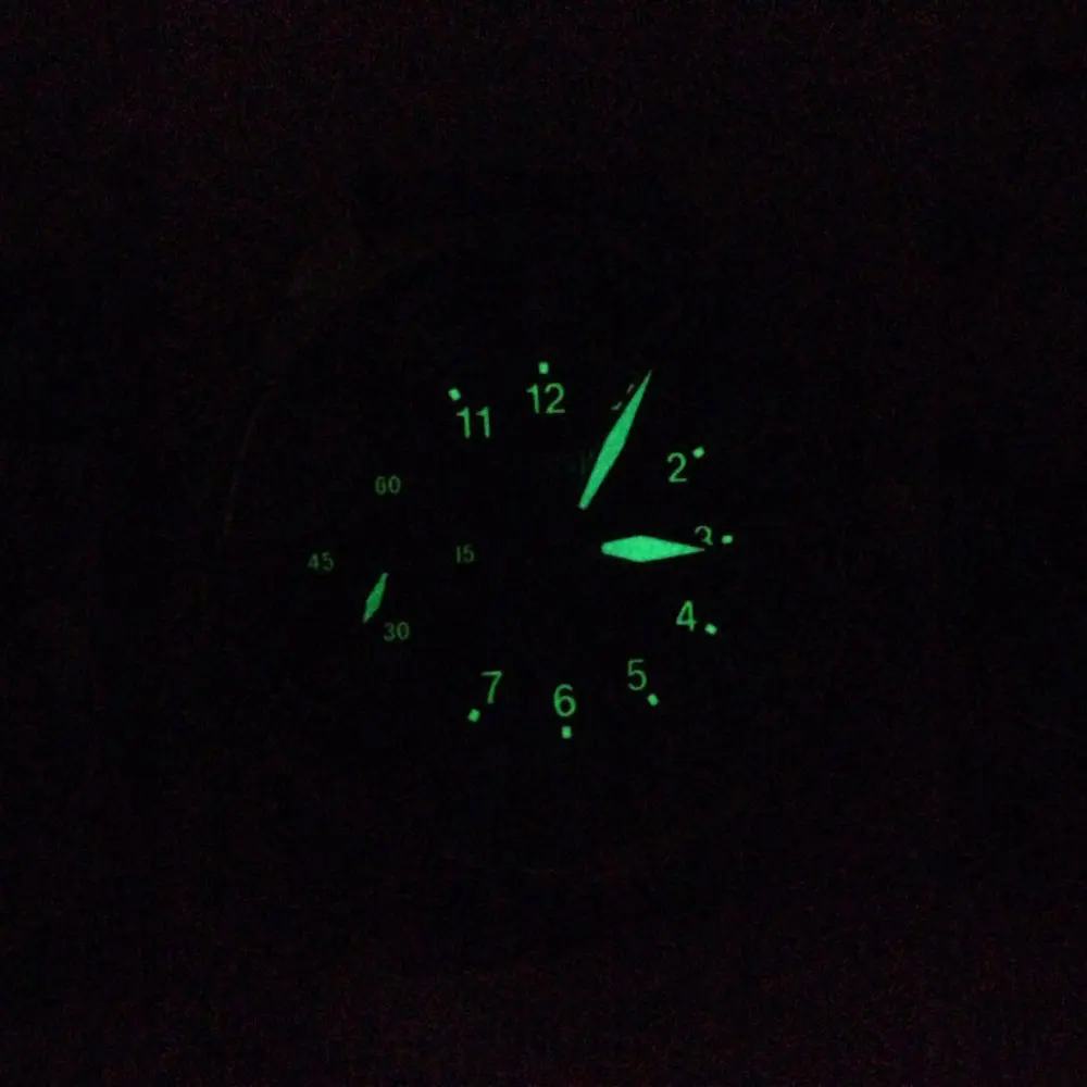 Мужские механические наручные часы parnis P680 с черным циферблатом и ручным заводом