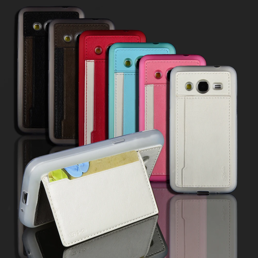 Для Samsung Galaxy Core2 II Dual SIM G355H SM-G355H чехол-подставка из искусственной кожи с отделением