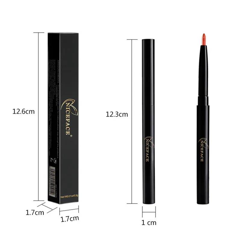 Карандаш для губ NICEFACE водостойкий питательный матовый|lip liner|lip pencillips matte pencil |