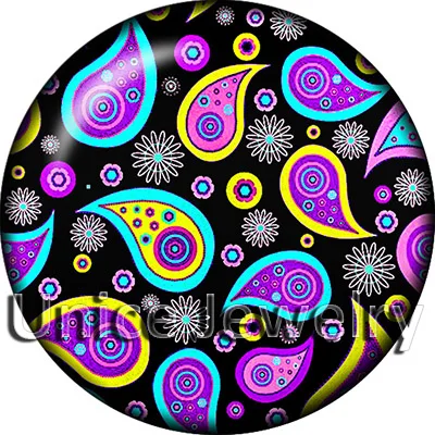 AD1302561 12mm 18mm 20mm Snap On Charms for Bracelet Necklace Hot Sale DIY Findings Glass Puzzle texture Symbol Design | Украшения и
