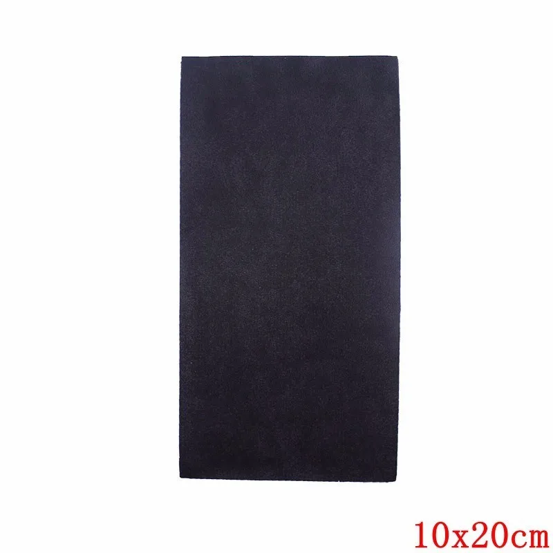 Gun Metal Pulaqi 10X20 см самоклеющиеся наклейки для дивана без глажки, кожа, ПУ, ткань, наклейки для скрапбукинга, тканевые нашивки H - Цвет: Gun Metal
