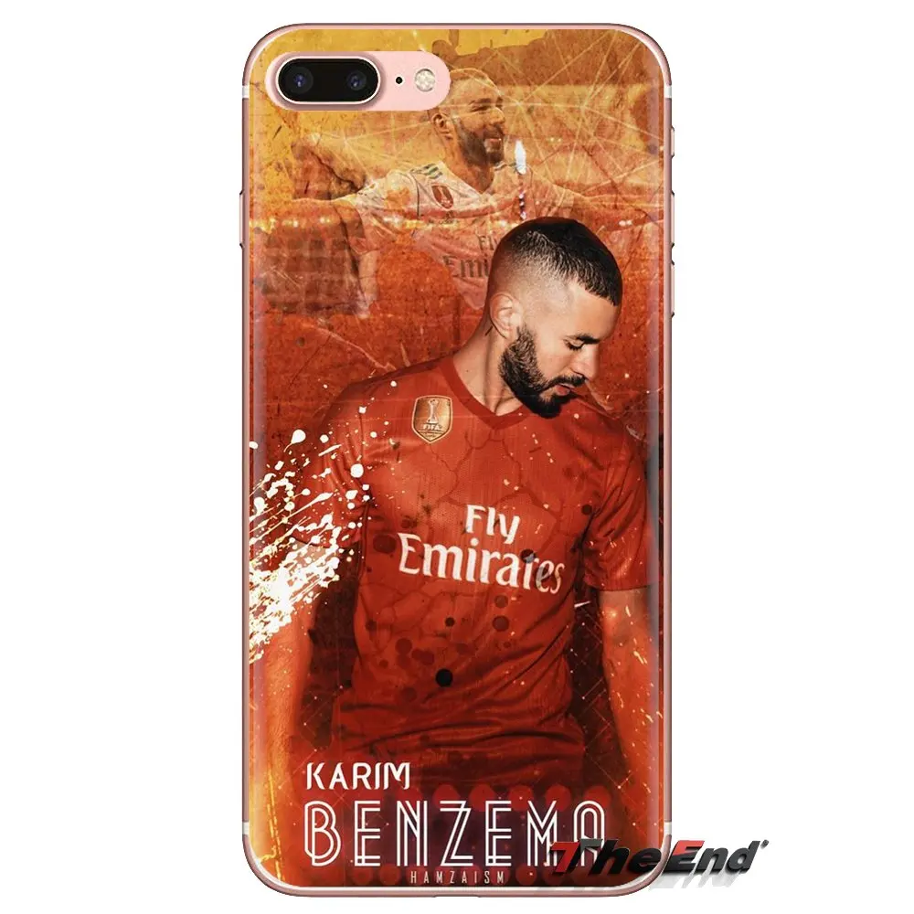 Мягкие прозрачные чехлы для iPod Touch Apple iPhone 4 4S 5 5S SE 5C 6 6S 7 8 X XR XS Plus MAX Karim Benzema |