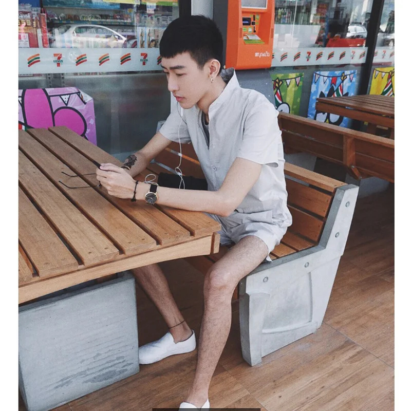 S 6XLXL! Мужской летний комбинезон костюм большого размера для работы 2018|mens