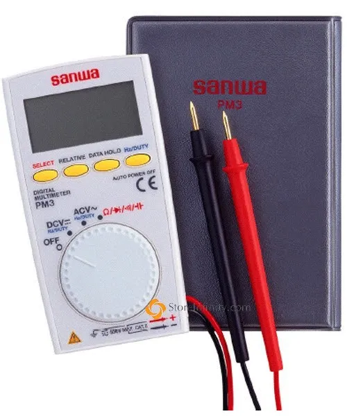 Портативный мини Карманный мультиметр SANWA PM3, цифровой мультиметр