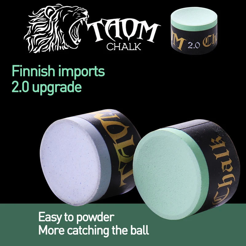 

Taom Pyro Pool Cue Chalk Billiard Chalks Blue/Green/Pink Colors Durable Professional Chalk Snooker Chalk Billiards Accessories