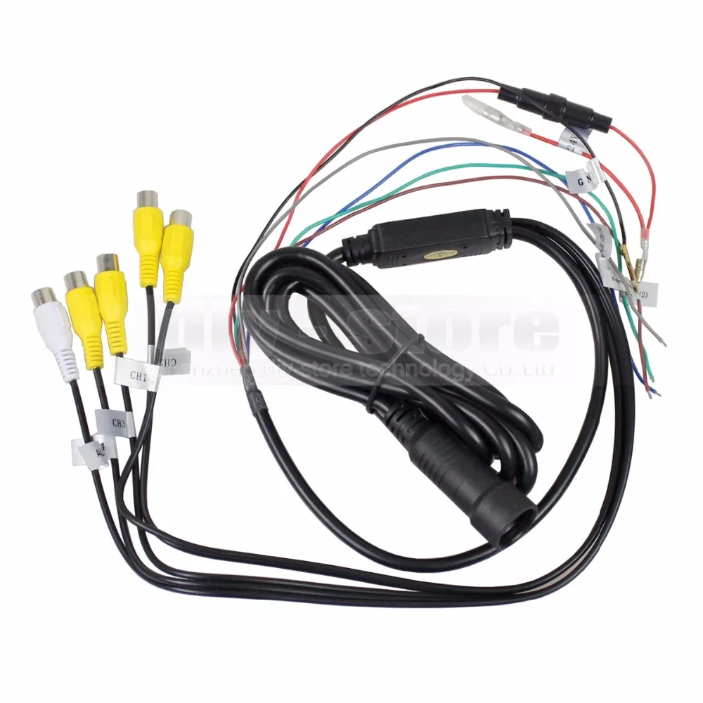 Diykit Высокое качество 7 дюймов 4 Разделение Quad Цвет дисплея видео безопасности