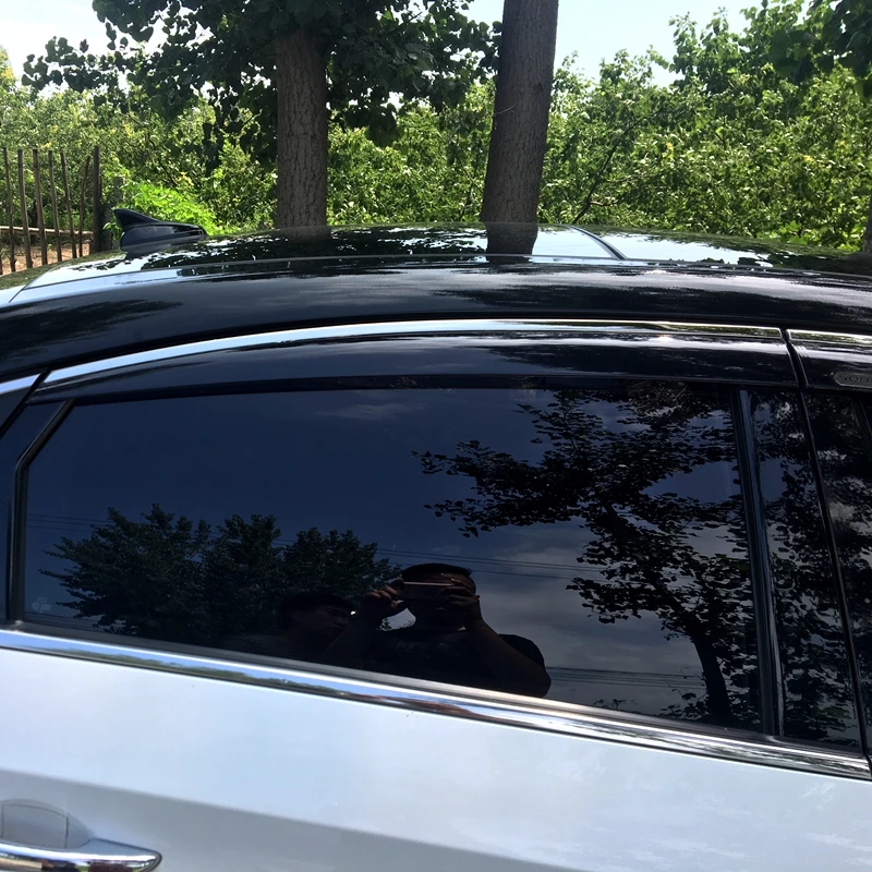 Для hyundai Sonata 9 Пластик черное окно козырек Vent Оттенки Защита от солнца дождь дефлектор гвардии авто аксессуары 4 шт./компл